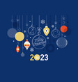 happy new year 2023 modern greeting card design vector image