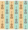 seamless vintage background with violins vector image vector image