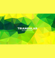 triangle polygonal abstract geometric background vector image