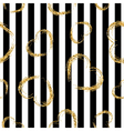golden grunge hearts stripes seamless pattern vector image