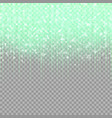 green glitter on a transparent background vector image