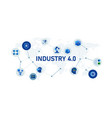 industry 40 icon set collection of future vector image