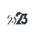 happy new year 2023 greeting card design template vector image