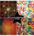 set of four colorful abstract geometric background vector image vector image