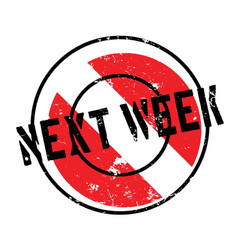 Happy week rubber stamp Royalty Free Vector Image