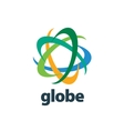 abstract logo globe vector image