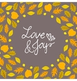 background with autumn decor vector image