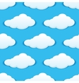cloudy sky seamless pattern vector image vector image