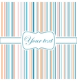 striped colorful greeting card vector image vector image