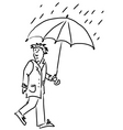 umbrella vector image