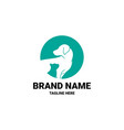 creative logo design dog and cat template vector image