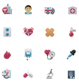 medical icon set vector image