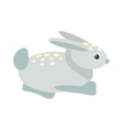 cute blue bunny vector image