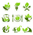 organic food design elements vector image
