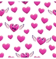 seamless pattern with hearts vector image