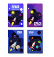 set space template travel exploration vector image