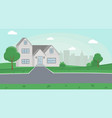 countryside house color vector image
