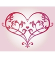 decorative heart vector image vector image