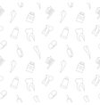 seamless teeth pattern vector image