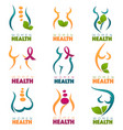 collection of women health and care symbols vector image