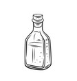 coconut oil glass bottle vector image