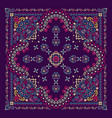 ornament bandana print traditional vector image