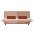 sofa flat icon living room furniture symbol vector image