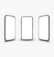 realistic modern smartphone mockup vector image vector image
