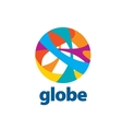 abstract logo globe vector image