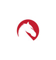horse logo vector image