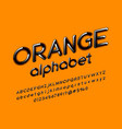 modern font vector image vector image