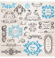 set calligraphic design elements vector image vector image