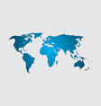 world map isolate on blank background fla vector image