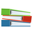 document folders stack color binders full vector image