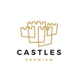 castle fort logo icon vector image