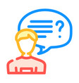 convversation customer testimonial color icon vector image vector image