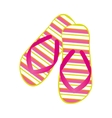 flip flops icon image vector image