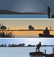 fishing vector image vector image