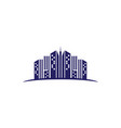 city landscape building logo vector image vector image