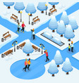 isometric freelance photography template vector image vector image