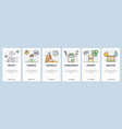 website and mobile app onboarding screens vector image vector image