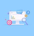 seo optimization concept 3d vector image