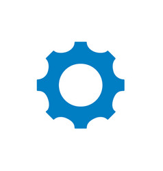 Silhouette gear engineering industry process Vector Image