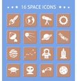 space and astronomy buttons vector image vector image