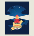 lighthouse beacon lighter beaming path vector image vector image