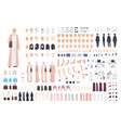 young arab business woman constructor set vector image vector image