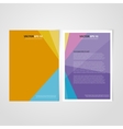 flyer template back and front design vector image