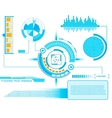graphic touch user interface hud vector image