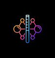 sample tube with chemical compound pharmaceutical vector image