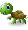 Cartoon happy turtle Royalty Free Vector Image